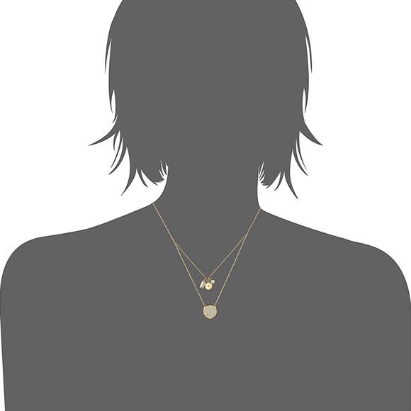 MK Beyond Brilliant 2-Layer Gold Tone Necklace NWT - Picture 2 of 5